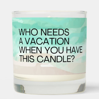 Vacation Scented Jar Candle for Relaxation