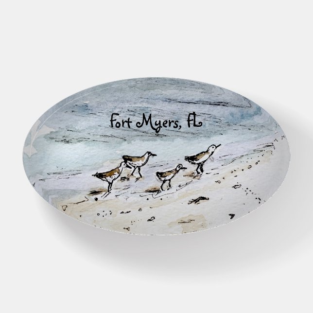 Vacation Souvenir beach paperweight (Front)