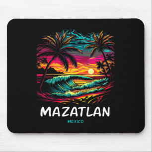 Vacation Souvenir Palm Tree Mazatlan Mouse Pad