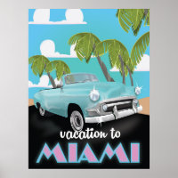 Vacation to Miami Travel poster