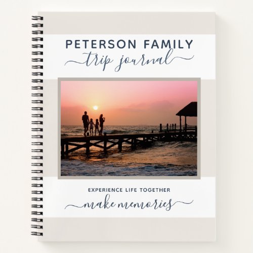 Vacation Trip Journal Personalized Family Memories