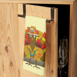 Vacation Turkey Thanksgiving Kitchen Towel