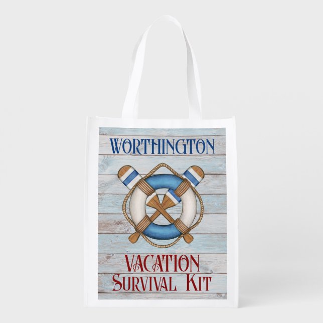 Vacation, Wedding, Reunion Survival Bag See Back  (Back)
