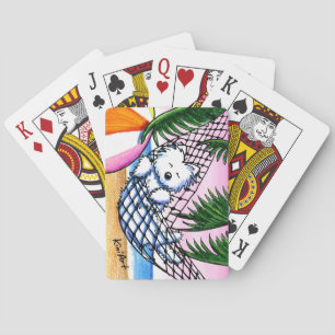 Vacation Westie Playing Cards