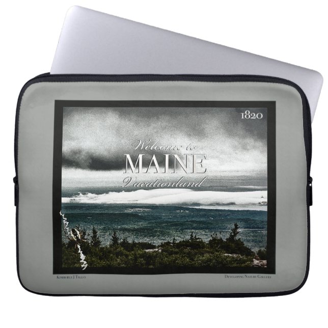 Vacationland, Maine Laptop Sleeve (Front)