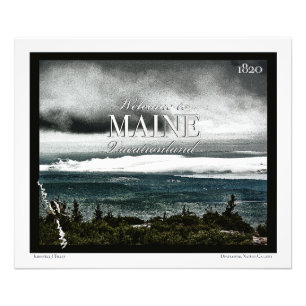 Vacationland, Maine Photo Print