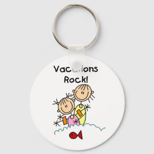 Vacations Rock T-shirts and gifts Keychain
