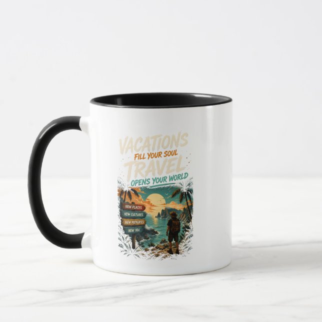 vacations & travel  mug (Left)