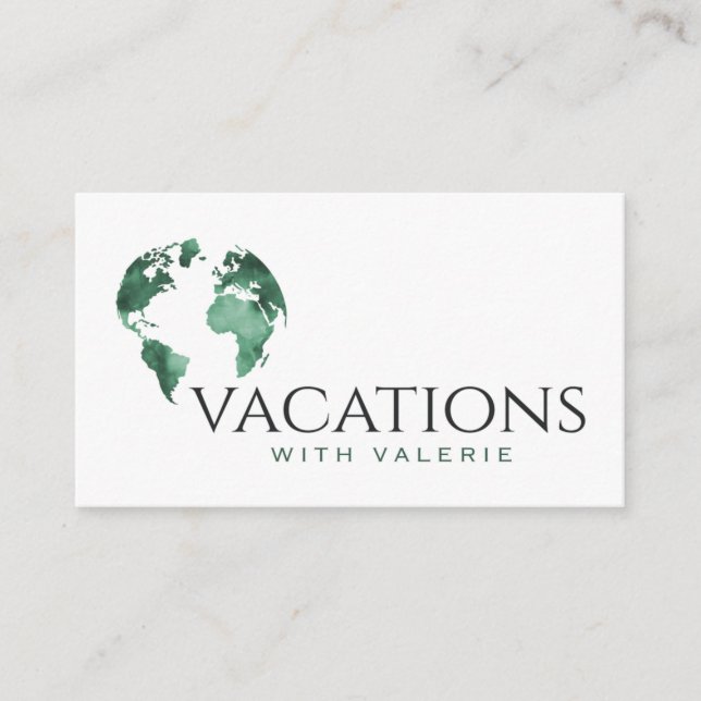 Vacations with Valerie Business Card (Front)