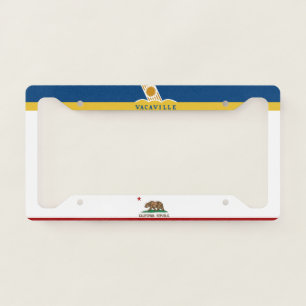 Vacaville (California) city flag License Plate Frame