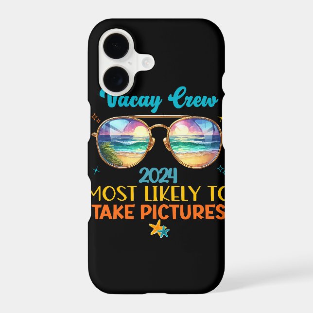 Vacay crew 2024 iphone case (Back)
