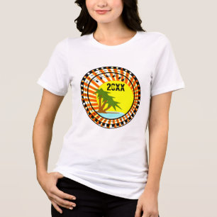 Vacay Hawaii Destination with Year Tri-Blend Shirt