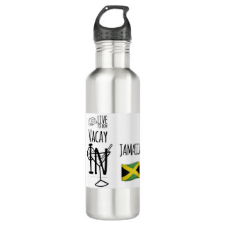 Vacay in Jamaica Stainless Steel Water Bottle