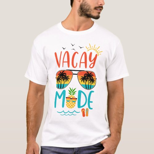Vacay Mode Cute Cruise Getaway Holiday Summer Vaca T_Shirt