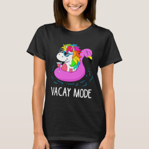 Vacay Mode Cute Unicorn Funny Family Vacation Gift T-Shirt