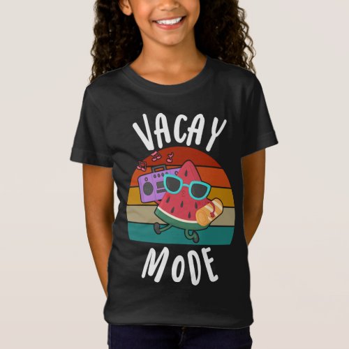 Vacay Mode Funny Cute Strawberry Summer Fruit Love T_Shirt