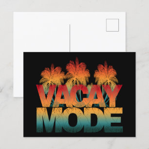 vacay mode postcard