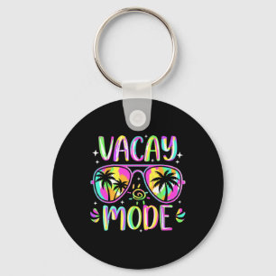 Vacay Mode Vacation Summer Cruise Palm Trees Getaw Keychain