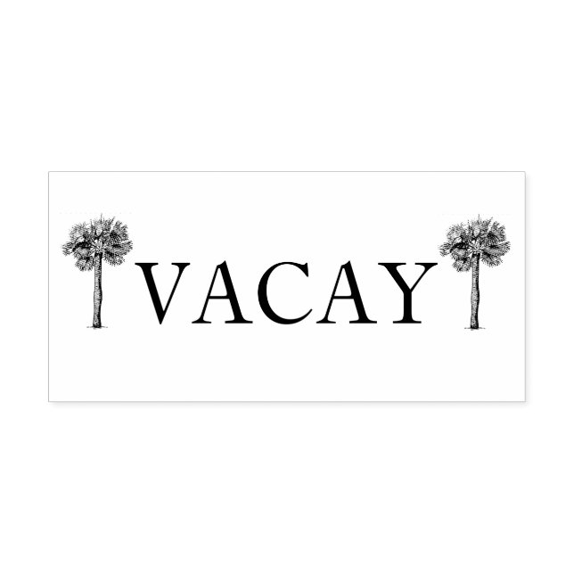 Vacay Self Inking Rubber Stamp (Design)