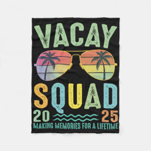 Vacay Squad 2025 Summer Family Together Cruise Tri Fleece Blanket