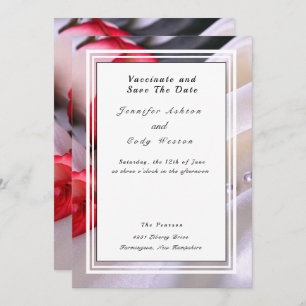 Vaccinate Leave Quarantine Behind Wedding Roses Save The Date