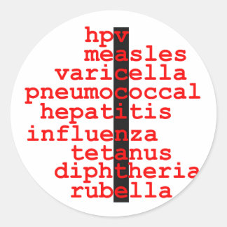 Vaccinate sticker (round)