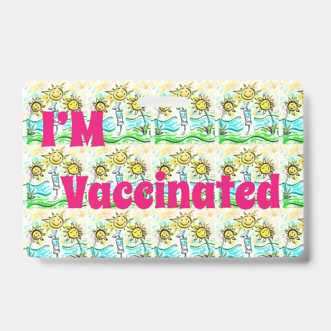 VACCINATED   BADGE (Front)
