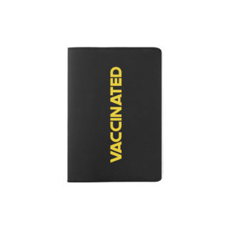 Vaccinated (black and yellow) passport holder