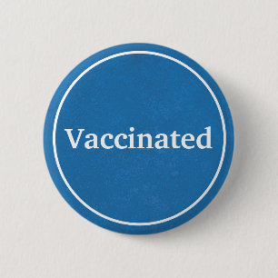 Vaccinated (Blue) Button