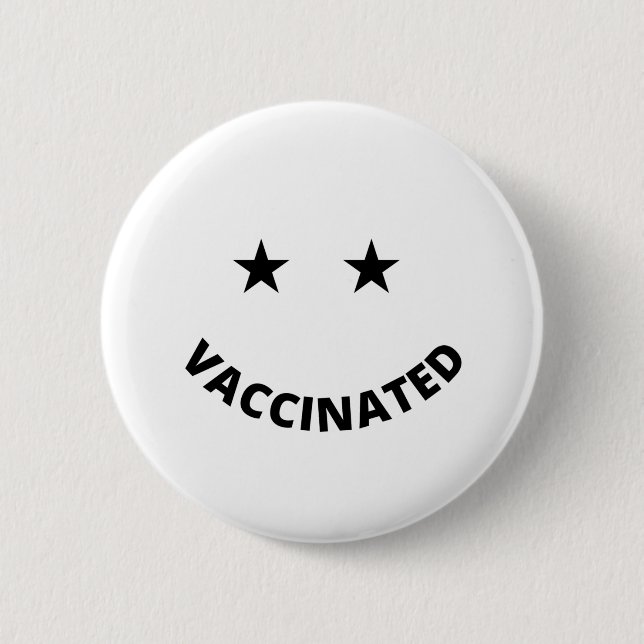 VACCINATED BUTTON (Front)