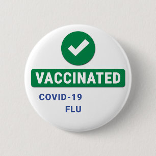 Vaccinated Button