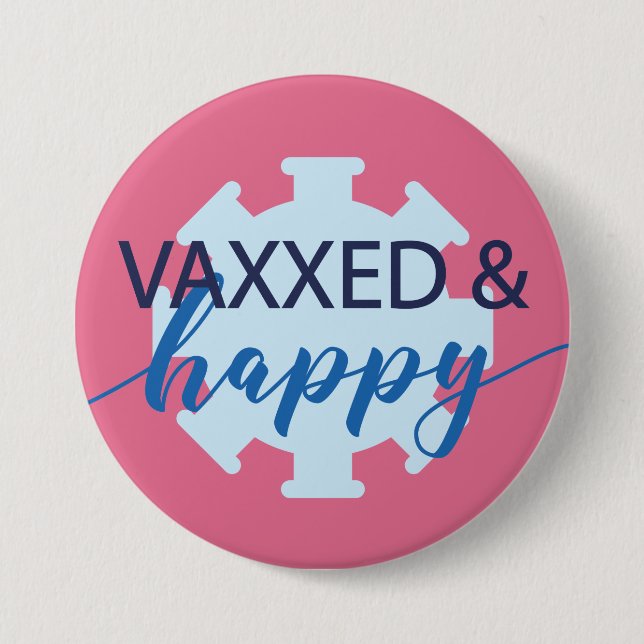  Vaccinated covid button for her (Front)