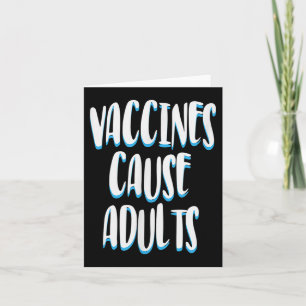 Vaccinated Funny Humor Graphic Adults Joke Quote  Card
