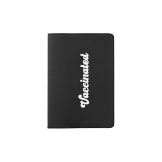 Vaccinated in Black Passport Holder