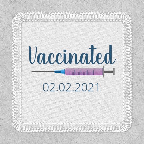 Vaccinated Needle Date Patch