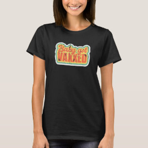 Vaccinated People Baby Got Vaxxed Retro Distressed T-Shirt