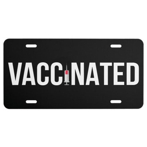 Vaccinated _ Pro_Vaccine 2020 2021 VI License Plate