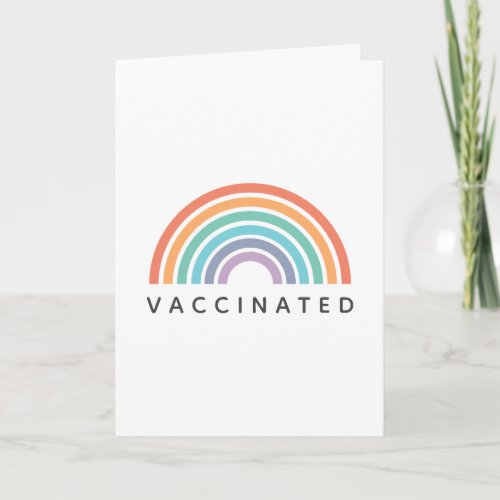 Vaccinated Rainbow  Covid Coronavirus Vaccine Card