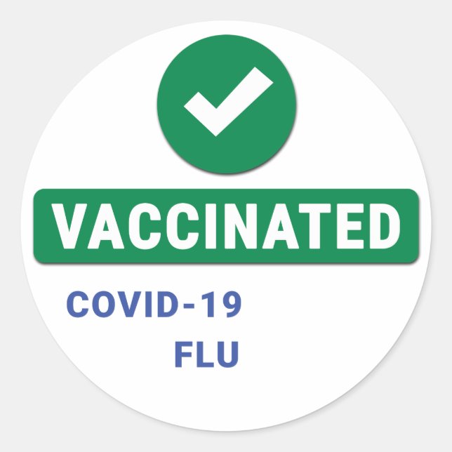 Vaccinated Sticker (Front)
