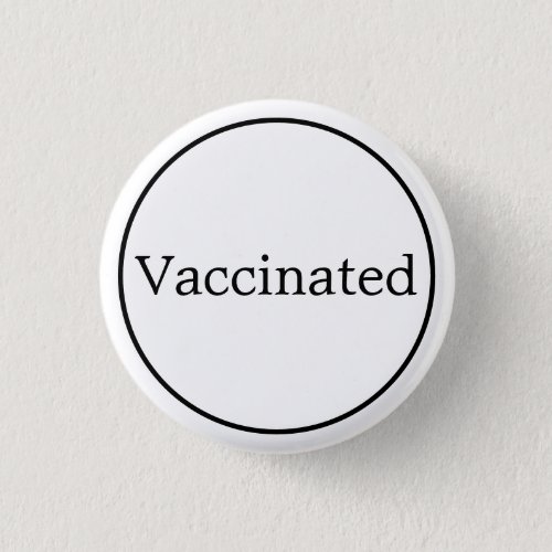 Vaccinated White And Black Button