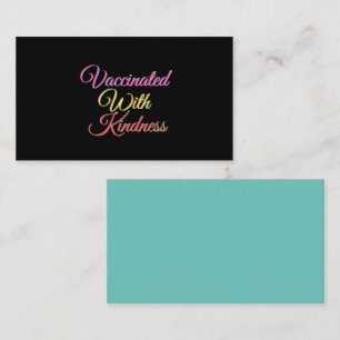 Vaccinated With Kindness Magnet Business Card