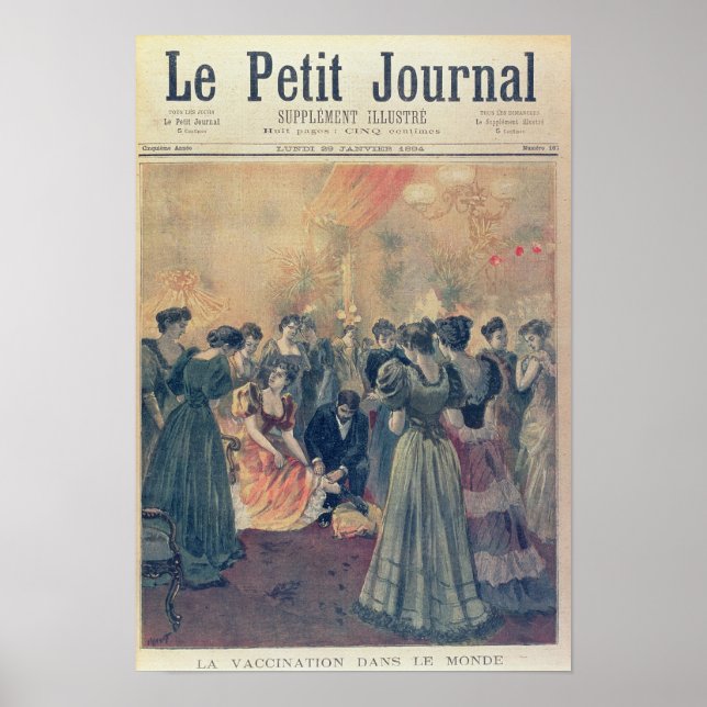 Vaccination at an Evening Reception Poster (Front)