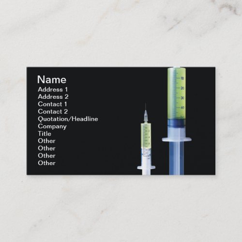 Vaccination Business Card