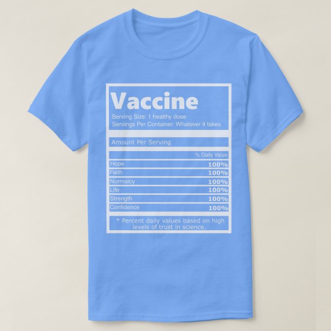 Vaccine Ingredients T-Shirt (Design Front)