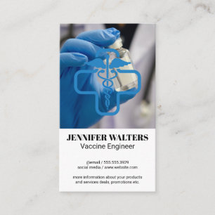 Vaccine   Medicine Health Care Logo Business Card
