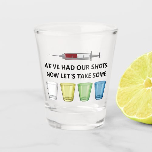 Vaccine Shots Funny Vaccination Party Custom Shot Glass