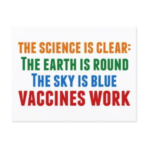 Vaccines Work Pro Vaccination Science Quote Postcard