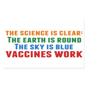 Vaccines Work Pro Vaccination Science Quote Rectangular Sticker