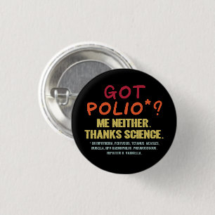 Vaccines Work Thanks Science Epidemiology Student Button