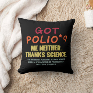 Vaccines Work Thanks Science Epidemiology Student Throw Pillow